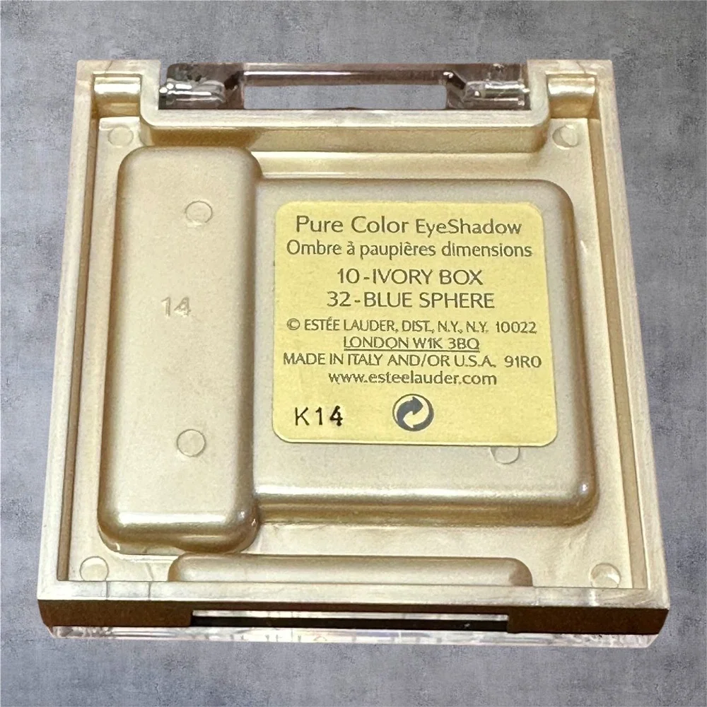 New Estee Lauder Eyeshadow Duo Blue Sphere/Ivory Box Pure‎ Color K14 Shimmer